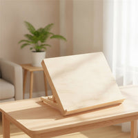 Wooden Desktop Easel Foldable Tabletop Easel Adjustable Sketch Board with Support Smooth for Classroom
