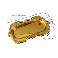 Decorative Tray Embossed Household Tableware European Design
