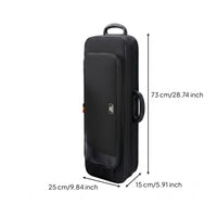 Saxophone Case Bag Black Instrument Storage Zippered
