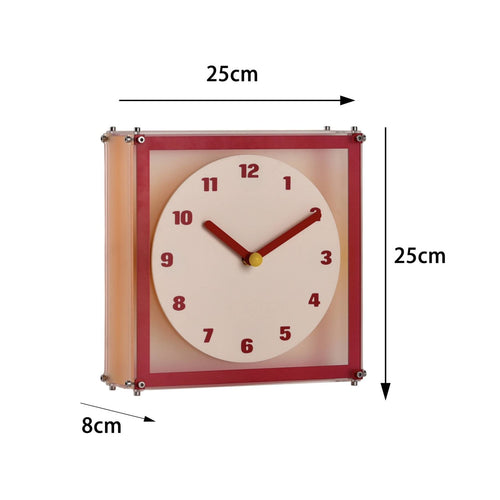 Square Corner Timepiece Decorative Home Decor for Living Room