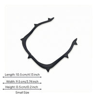 Oral Barrier Frame Black Curved Arch Frame Polished Surface