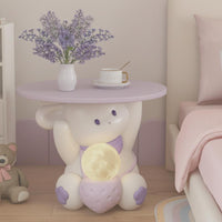 Bunny Character Stand Cute Cartoon Design Side Table Stable Base for Living Room