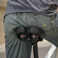 Inflatable Bike Saddle PU Leather Shock Absorbing Two-Wheeler Seat