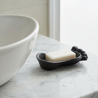 Foot-Shaped Soap Dish Vintage Design Cast Iron Soap Dish Antique Finish