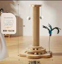 小型太空舱猫爬架猫咪玩具自嗨解闷猫窝抓板耐磨不掉屑一体猫爪柱