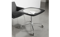 Height Adjustable Rolling Table Bauhaus Design Mobile Sofa Table with Wheels