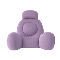 Backrest Cushion with Headrest Removable Bed Pillow with Arms Supportive