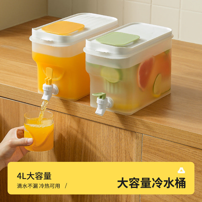 Refrigerator Cold Water Jug with Faucet, Large Capacity, with Filter, for Fruit Lemon Tea, PP Material