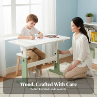 Height-Adjustable kids' Desk Sturdy Construction children's Furniture for Home