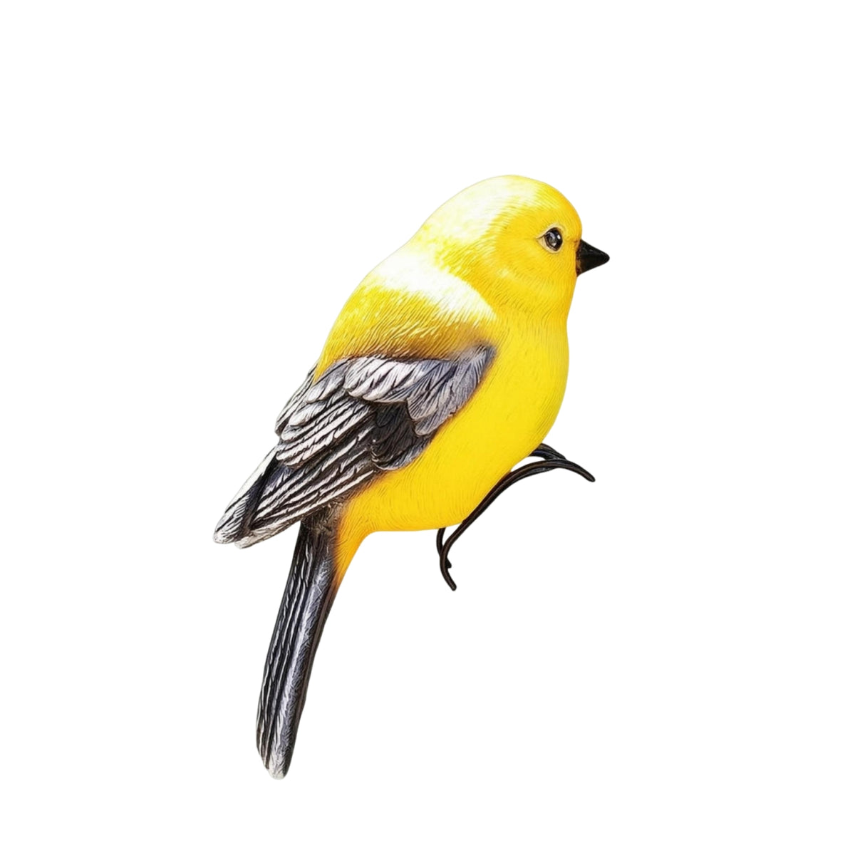 Resin Bird Ornament Feather Texture Garden Decor Easy to Hang for Potted Plants