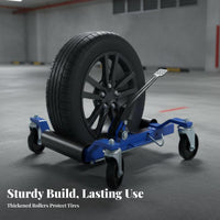 Automotive Tool Foot Pedal Car Dolly Hydraulic Wheel Dolly Ratchet Wheel Dolly Heavy-duty Steel Construction Suitable for Garage Workshop Emergency Lane