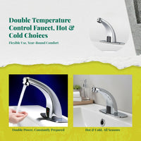 Touchless infrared brass faucet