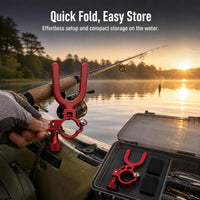 Ultra-Short Fishing Rod Holder with Quick-Release Mechanism