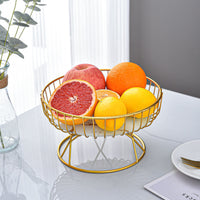 Nordic Stainless Steel Fruit Display Tray Simple Style
