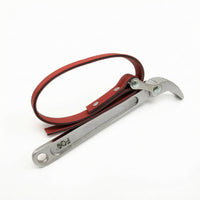 Heavy-Duty Belt Oil Filter Wrench Forged Oil Filter Wrench Carbon Steel Adjustable for Mechanics