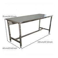 Lab Work Table with Drawers Heavy Duty Stainless Steel Table with Drawers Anti Stainless Steel Desk for Workshop Cleanroom, Warehouse