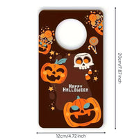 Wooden Door Hanger Rectangular Wooden Plaque Natural for Porch