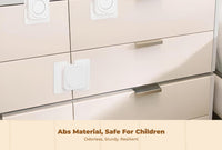 Kid Protection Lock, Drawer Cabinet Lock, Infant Proofing Latch, no tools needed Required, Easy Installation, Multi-Purpose