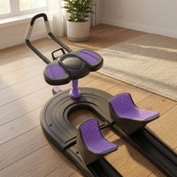 Crawling Machine Curved Frame Core Training Machine Low-Profile for Home Fitness