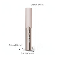 Wireless Cordless Hair Straightener and Curler Travel-Size 2-in-1 Hair Straightener and Curler Compact Mini Flat Iron Usb-C for Commuters