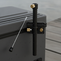 Fishing Box Accessories Set: Aluminum Alloy Rod Holder, Bait Tray, Keepnet Holder, and Umbrella Stand