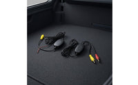 Car Audio and Video Transmitter Receiver Inline Wireless Car Transmitter Set RCA Receiver Set Exposed Power Wires