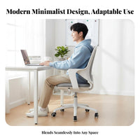 Wheeled Computer Chair Support rotate Seat Ergonomic Design for Bedroom