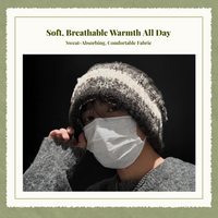 Unisex Thick Knit Winter Cap Warm Relaxed Breathable Hat