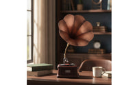 Metal Gramophone Ornament Vintage-Style Gramophone Ornament Decorative Sculpture for Decorators, Cafe, Display Shelves