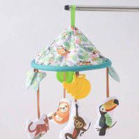 Safari Creature Mobile Easy Setup Crib Hanging Creature Toy Rotation for Babies