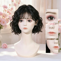 Mannequin Head Realistic Display Bust Hairpiece Display Head for Photo Studios