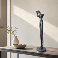 Human Figure Sculpture Modern Ornament Long-Lasting for Bookshelf