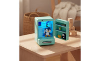 Realistic Mini Refrigerator Toy Imaginative Toy Fridge with Shelves Compact Play Kitchen Appliance Interactive for Children