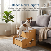 Dog Steps Stairs Bed for Small Dogs, Non-Slip Pet Bed Access, High Density Foam  #variant:2-Layer, 12CM Step Height