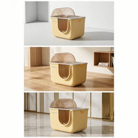Enclosed Litter Box Large Litter Box with Hood Included for Apartments