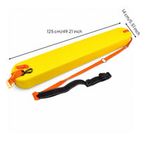 Long-Lasting Two-Person Rescue Tube Lightweight Rescue Buoy with Strap for Swimmers, Swimming