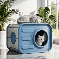 Plastic Pet House Sturdy Ventilated Pet Shelter Weather Resistant for Indoor