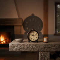 Retro Desk Alarm Timepiece Luminous Hands Home Timekeeping Night Light