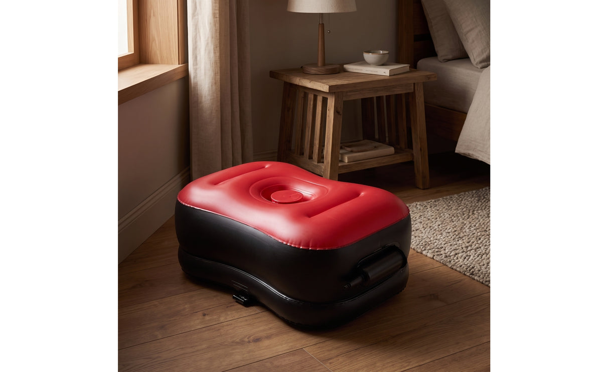 Portable Inflatable Cushion with Pump Compact Inflatable Rectangular Seat Foldable Furniture Water-Repellent for Travel
