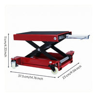 Lift Jack Swivel Casters Motorcycle Lift Jack Rectangular Base for Mechanics