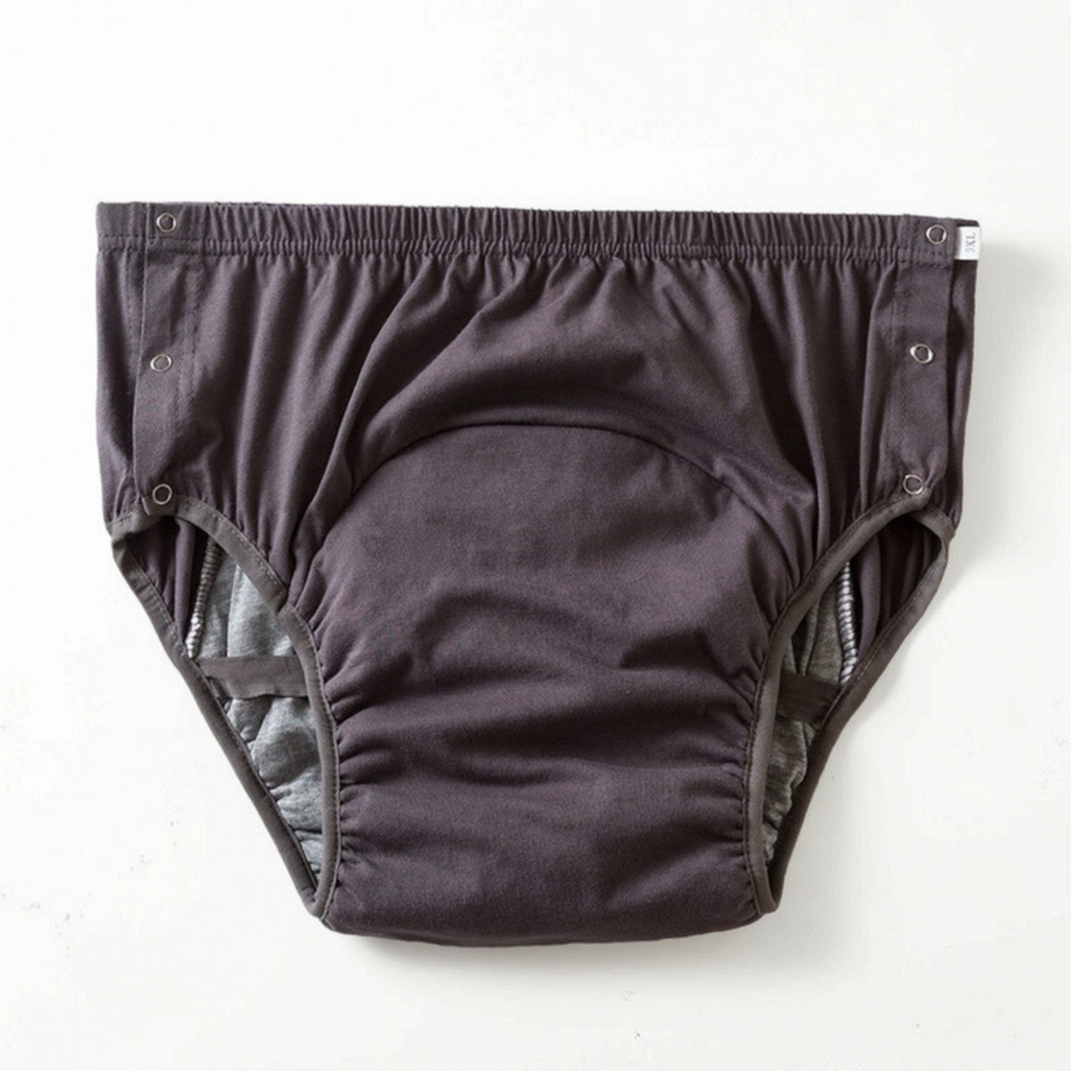 Incontinence Underwear with Snaps Absorbent Washable Incontinence Underwear Adult Diaper with Snaps Cotton Adult Cloth Diaper