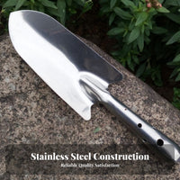Stainless Metal Tool Trowel Rust-Resistant Planting Single-Piece Design Compact Trowel for Potted Plants, Vegetable Plot