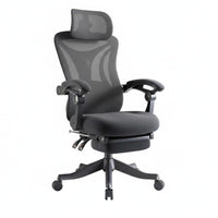 Ergonomic Reclining Chair with Footrest cradle Computer Seat Adjustable neck restrest 350lbs Weight Capacity for Workstation