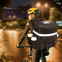 Insulated Delivery Backpack with Large Capacity, Foldable, Oxford Fabric