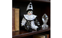 Ceramic Clown Doll Souvenir Gift Porcelain Clown Doll Art Piece for Collectors