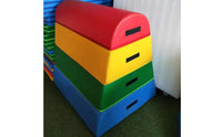 Arched Jumping Box Safe Training Children Vaulting Horse Shock Absorbing Soft Gymnastics Obstacle for Kindergarten Students, Kids, Playroom, Gym, School
