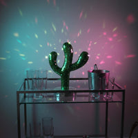 Disco Ball Sparkling Mirrored Statue Creative Design Reflective Plant Sculpture for Christmas, Desktop, Balcony