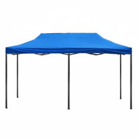 Folding Canopy Tent Foldable 4-Legged Rainproof Quick-Setup Gazebo for Market Vendors, Event Organizers, Backyard, Campsite, Picnics
