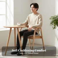 Upholstered Side Chair Modern Design Seating Furniture Minimalist Aesthetic Curved Backrest for Interior Designers