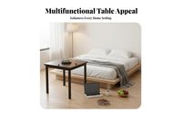Square Floor Seating Table Versatile Floor Desk Long-Lasting Sturdy Construction for Students, Adults, Alcove Window, Bedroom